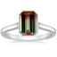 Platinum Luna 2mm Bezel Ring, smalltop view