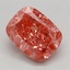 1.28 Ct. Fancy Vivid Pink Cushion Lab Grown Diamond