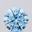 2.01 Ct. Fancy Vivid Blue Round Lab Grown Diamond