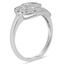 The Xava Ring, smalltop view on a hand