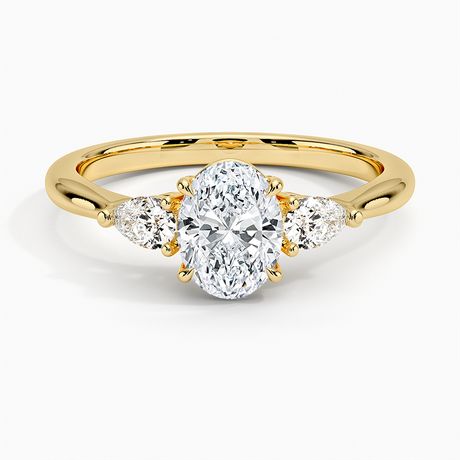 Petite Opera Three Stone Diamond Ring - Brilliant Earth
