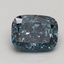 1.08 Ct. Fancy Dark Blue Cushion Lab Grown Diamond