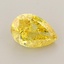 1.07 Ct. Fancy Vivid Yellow Pear Lab Grown Diamond