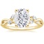 18K Yellow Gold Willow Diamond Ring (1/8 ct. tw.), smalltop view