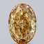 1.74 Ct. Fancy Vivid Yellow Oval Lab Grown Diamond