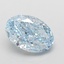2.03 Ct. Fancy Vivid Blue Oval Lab Grown Diamond