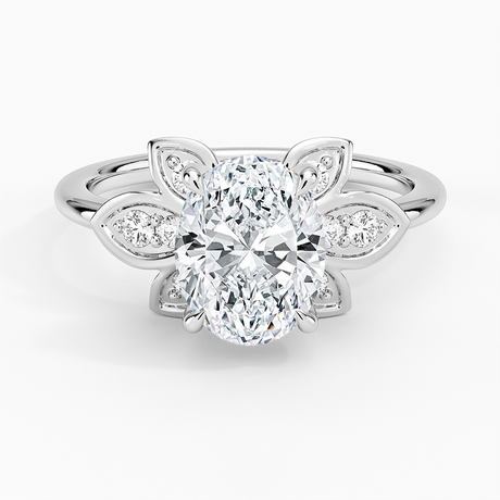 18K White Gold Luxe Fiore Diamond Ring