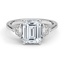 Custom Art Deco-Inspired Emerald-Cut and Baguette Diamond Ring