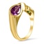 The Charlee Ring, smalltop view on a hand