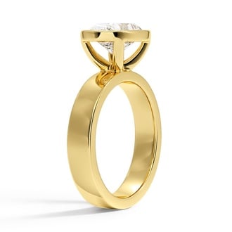 Custom East West Bold Bezel Ring