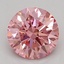 0.53 Ct. Fancy Vivid Pink Round Lab Grown Diamond