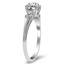 The Claira Ring, smalltop view on a hand