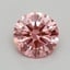 0.41 Ct. Fancy Vivid Pink Round Lab Grown Diamond