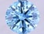 2.01 Ct. Fancy Vivid Blue Round Lab Grown Diamond