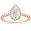 14K Rose Gold Odessa Halo Diamond Ring (1/5 ct. tw.), smalltop view