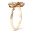 The Verlee Ring, smalltop view on a hand