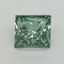 1.51 Ct. Fancy Vivid Pacific Green Princess Lab Grown Diamond