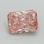 1.04 Ct. Fancy Vivid Pink Radiant Lab Grown Diamond
