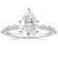 18K White Gold Marseille Half Coverage Diamond Ring (1/4 ct. tw.), smalltop view