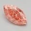 1.04 Ct. Fancy Vivid Pink Marquise Lab Grown Diamond
