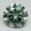 4.01 Ct. Fancy Vivid Green Round Lab Grown Diamond