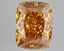 1.66 Ct. Fancy Vivid Brownish Yellow Cushion Lab Grown Diamond