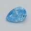 0.35 Ct. Fancy Vivid  Blue Pear Lab Grown Diamond
