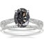 18K White Gold Elsie Ring with Whisper Diamond Ring (1/10 ct. tw.)