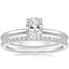 Platinum Petite Elodie Ring with Ballad Diamond Ring (1/6 ct. tw.)