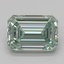 0.52 Ct. Fancy Intense Green Emerald Lab Grown Diamond