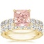18K Yellow Gold Luxe Ellora Diamond Ring with French Pavé Eternity Diamond Ring (2 ct. tw.)