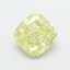1.92 Ct. Fancy Yellow Cushion Lab Grown Diamond