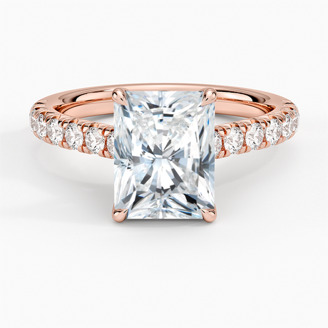 14K Rose Gold Sienna Half Coverage Diamond Ring