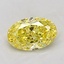 2.02 Ct. Fancy Vivid Yellow Oval Lab Grown Diamond
