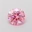 0.56 Ct. Fancy Vivid Pink Round Lab Grown Diamond