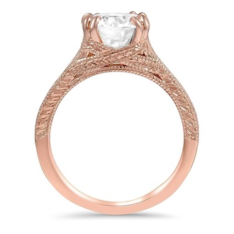Custom Floral Vintage-Inspired Ring