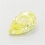 1.01 Ct. Fancy Intense Yellow Pear Lab Grown Diamond