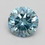 0.97 Ct. Fancy Intense Blue Round Lab Grown Diamond