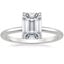 Platinum Petite Elodie 1.5mm Ring, smalltop view