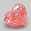3.01 Ct. Fancy Vivid Pink Heart Lab Grown Diamond