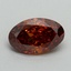 1.06 Ct. Fancy Vivid Orange Oval Lab Grown Diamond