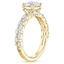 18K Yellow Gold Mirage Double Band Diamond Ring, smallside view