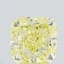 0.60 Ct. Fancy Yellow Cushion Lab Grown Diamond