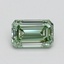 0.71 Ct. Fancy Intense Pacific Green Emerald Lab Grown Diamond