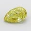 6.01 Ct. Fancy Intense  Yellow Pear Lab Grown Diamond