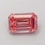 1.00 Ct. Fancy Intense Pink Emerald Lab Grown Diamond