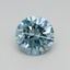 0.39 Ct. Fancy Vivid Blue Round Lab Grown Diamond