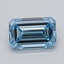 1.23 Ct. Fancy Intense Blue Emerald Lab Grown Diamond