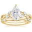 18KY Moissanite Willow Bridal Set (1/4 ct. tw.), smalltop view