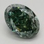 2.87 Ct. Fancy Vivid Green Oval Lab Grown Diamond